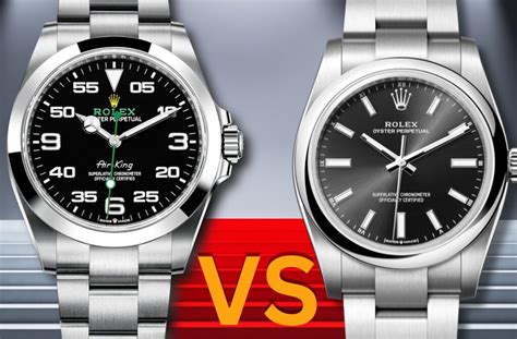 rolex air king vs oysterdate